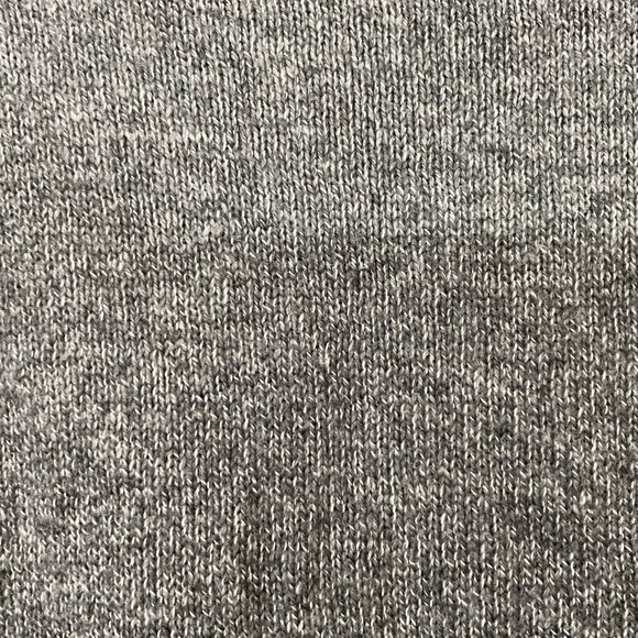 Chico's Tunic  Mock Neck Sweater size M heather gray Cotton Blend Rounded Hem - Picture 3 of 13